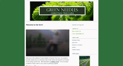 Desktop Screenshot of greenneedleschristmastreefarm.com