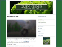 Tablet Screenshot of greenneedleschristmastreefarm.com
